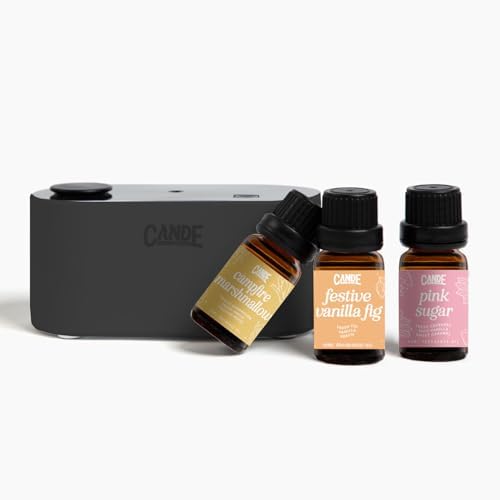 CANDECraftCo Waterless Travel Diffuser Gift Set, Warm Scents, 3 Oils by CECraftCompany