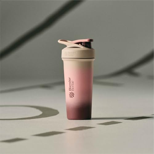 BlenderBottle Sport Sleek Stainless Steel Shaker Bottle 25 oz Pink - Image 6