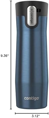 AUTOSEAL West Loop 3.0 Water Bottle, Transparent Berry, 20oz