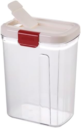 PrepSolutions Sugar Keeper – Airtight Storage Container for Keeping Sugar Fresh, BPA-Free, 4 lb Capacity, Easy Pour Design, White/red