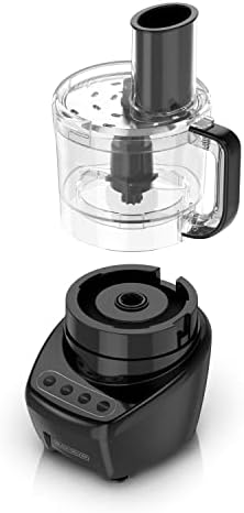 BLACK+DECKER Food Processor and Vegetable Chopper, Stainless Steel Blade, 8-Cup Capacity, 450W Power with Attachments to Shred, Slice, Mince, Grind, and Puree - Image 7