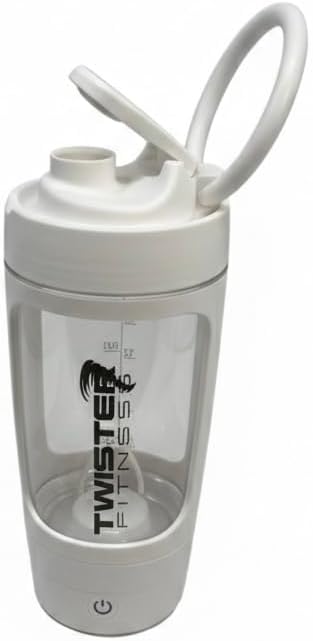 PULSE Electric Shaker Bottle for Protein Shakes – USB Rechargeable Mixer Cup, BPA-Free Tritan, for Meal Replacements & Fitness Drinks (White, 21 OZ)