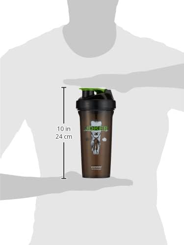 Smartshake Lite Justice League Protein Shaker Bottle 800ml – DC Comics Water Bottle, Leakproof BPA Free Gym Shaker Bottle for Protein Shakes And Protein Powder - Joker Logo