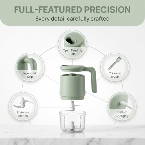 Multi Blade Chopper,Multiblade Chopper 5-In-1 Electric Vegetable Cutter Set - Image 6