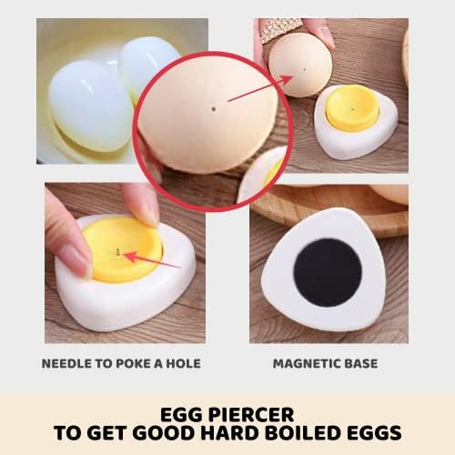 Jawbush 3-in-1 Egg Slicer with Stainless Steel Blades & Egg Piercer Set, Multi-functional Cutter for Halving, Wedging (6-Piece) & Slicing (9-Piece), Heavy Duty Tool for Hard Boiled Eggs & Fruits - Image 6