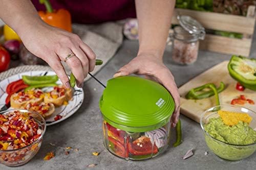 Kuhn Rikon Pull Chop, Vegetable Chopper with Stainless Steel Blades, Food Chopper with Non-Slip Base, Easy to Use Fruit Cutter and Onion Chopper, Essential Kitchen Accessories 650ml - Image 6