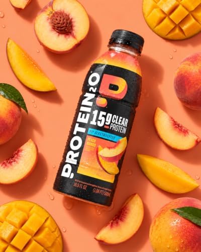 15g Whey Protein Infused Water, Peach Mango, 16.9 Oz Bottle (Pack of 12)