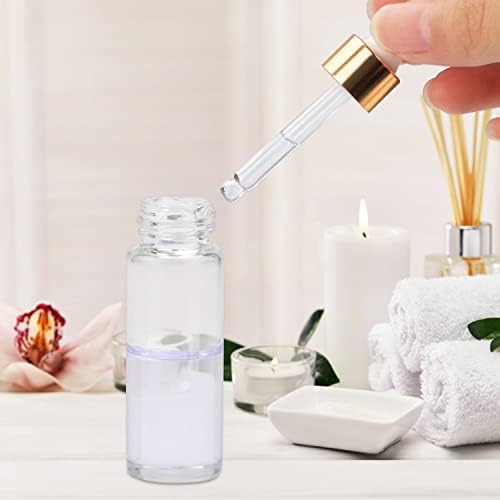 Pack of 35,5ml Clear Glass Dropper Bottle,Empty Glass Sample Vials with Glass Eye Dropper for DIY Aromatherapy Essential Oils Travel Perfume Container Liquid Sample Blends -Free dropper included - Image 7