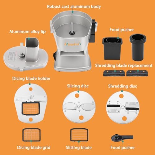 Newhai 4 in 1 Commercial Vegetable Chopper, Electric Dicer Slicer Machine - Image 6