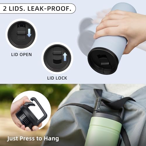 BJPKPK 20 oz Insulated Travel Water Bottle, Coffee Tumbler Stainless Steel - Image 6