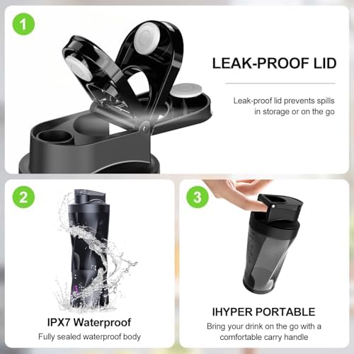 Portable USB Juicer Blender, USB Rechargeable, 700ml Capacity, 360W Motor with Anti-Jamming Blade, BPA-Free, Waterproof, for Smoothies, Travel, Fitness, Outdoor Use - Image 7