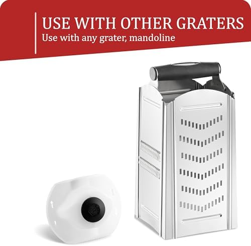 Borner by Reston Lloyd Food Safety Holder for Mandoline Slicers, Cutters & Graters, Protective Finger Guard for Safe Slicing & Grating, Made in Germany, Black