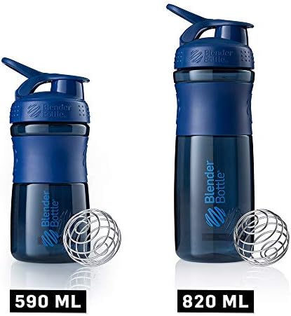 BlenderBottle SportMixer Tritan Grip Shaker Bottle, Navy/Navy, 20-Ounce - Image 7