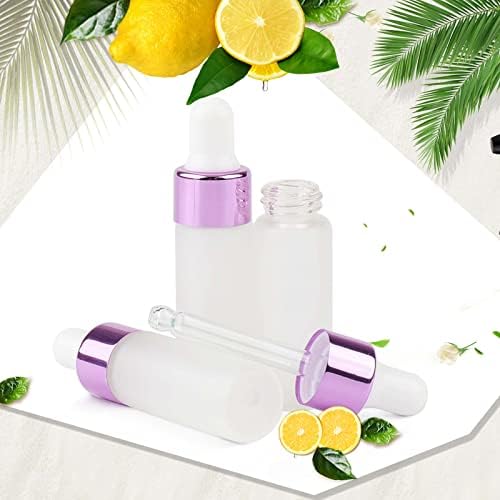 Kesell 50 Pack 5ml Frosted Glass Dropper Bottles for Essential Oils - Image 7