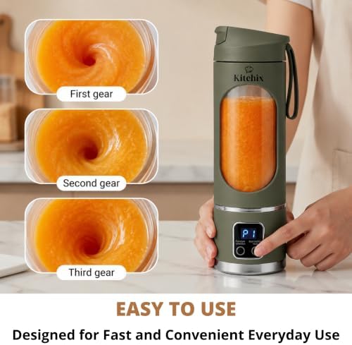 Portable Blender for Smoothies & Juice, USB-C Rechargeable, 450ml - Image 6
