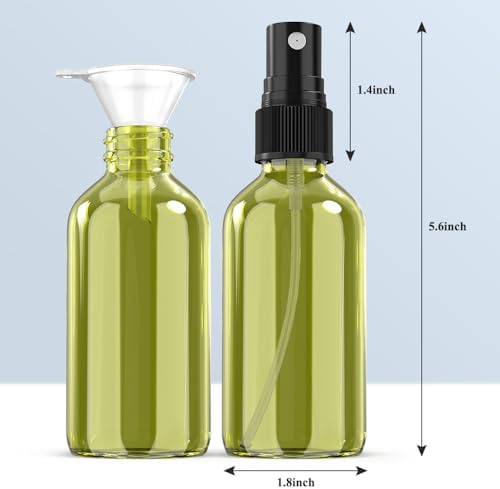 Wedama Spray Bottle, 4 oz Fine Mist Glass Spray Bottles, Little Refillable Liquid Containers for Watering Flowers Cleaning (16 Pack Olive Green) - Image 7