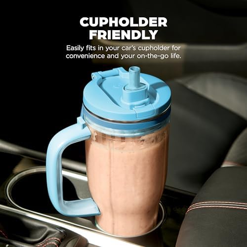 Ninja BlendBOSS 26oz Travel Tumbler & Straw, Blue, XSKDB326LSBL - Image 5