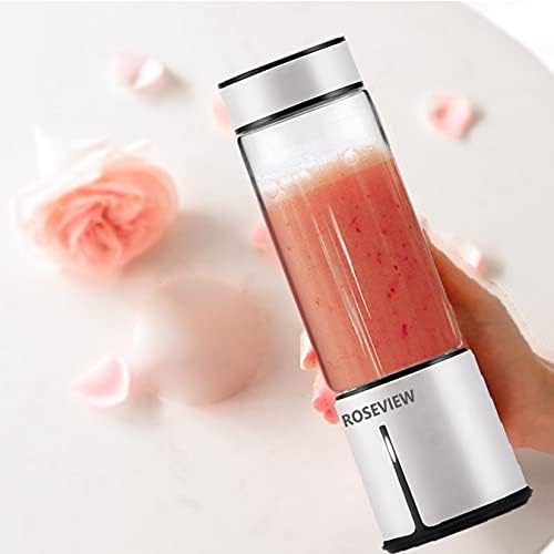 Portable Smoothie Blender ROSEVIEW Glass Cordless Mini Shakes Cup blend for smoothies USB rechargeable juicer 2 battery Handheld Personal travel Jet mixer - Image 5