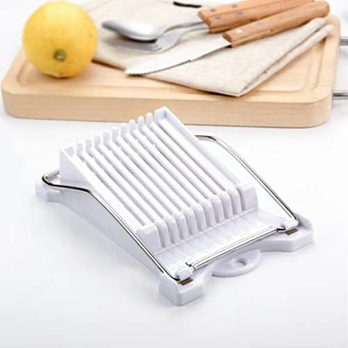 Stainless Steel Wire Egg Slicer,Cuts 10 Slices For fruit,Onions,Soft Food and Ham,Slicer & Cutter for Eggs, Mozzarella Cheese, Slice Spacing 1/3 inch Multipurpose Luncheon Meat Slicer(White) - Image 7