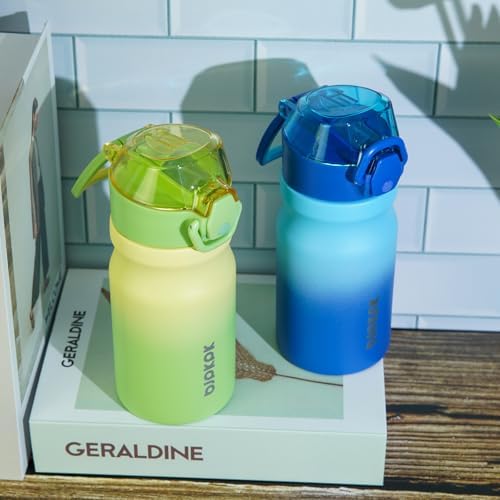 BJPKPK 14 oz Insulated Water Bottle, Straw, Handle, Stainless Steel Flask - Image 6