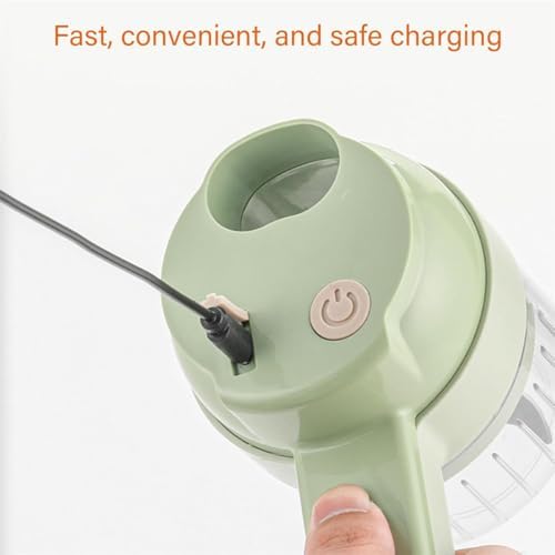 4 in 1 Electric Vegetable Cutter Set, Multifunctional Mini Electric Grinder - Image 7