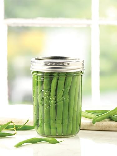 Wide Mouth Glass Mason Jars with Lids and Bands, Used for Canning, Pickling, Juice, Jam, Jelly, Pint Size 16 Ounce (Pack of 3)