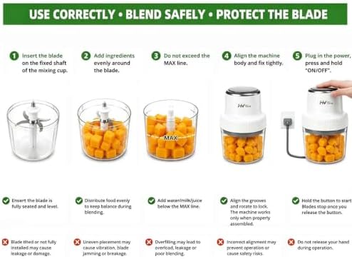 HEYVALUE 20 Oz Glass Baby Food Maker, Baby & Pet Large Food Processor Set - Image 6