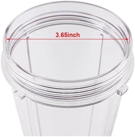 Blender Replacement Parts,Compatible For SS101, 24 oz.Slim Single-Serve Cups Kit with To-Go Lids, Fits SS100, SS300, SS400(2PCS 24OZCup and Lid) - Image 6
