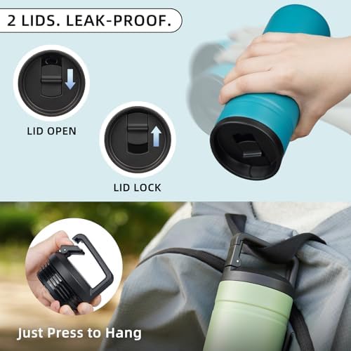 BJPKPK 20 oz Insulated Travel Water Bottle, Coffee Tumbler Stainless Steel - Image 6