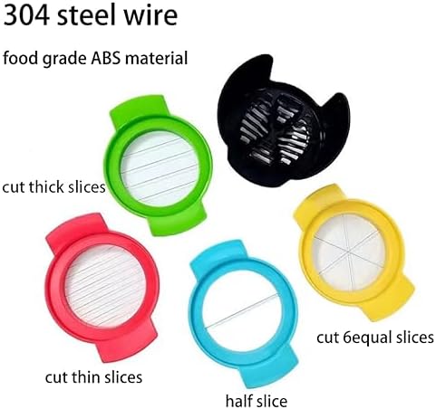 4-in-1 Egg Slicer for Hard Boiled Eggs, Stainless Steel Cutter for Avocado, Fruit & Luncheon Meat, Kitchen Tool with 4 Cut Styles, Dishwasher Safe - Image 6