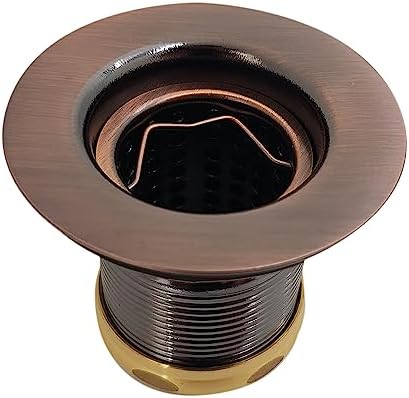 A218-11 Junior Bar and Laundry Sink Drain Assembly with Removable Strainer Basket, Antique Copper