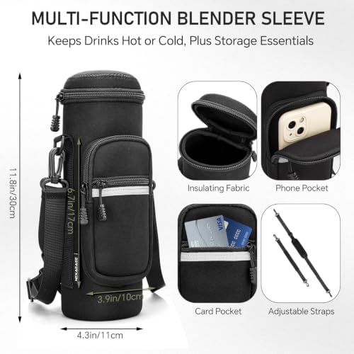 Portable Blender Personal Juicer for Shakes Smoothies with Insulated Sleeve - Image 7