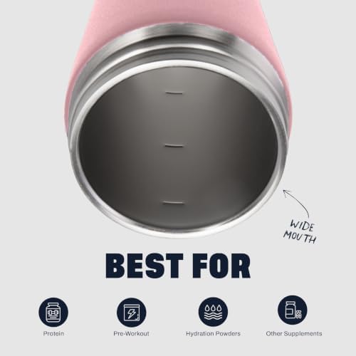 BlenderBottle Radian Stainless Steel Shaker Bottle 26 oz Rose Pink - Image 5