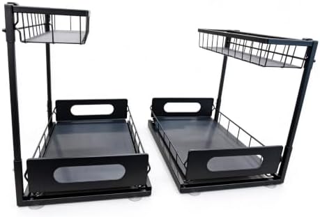 Under Sink Organizer, 2 Tier Pull Out Cabinet Organizer