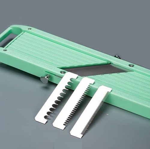 Handheld Mandoline Slicer for Kitchen – Professional Slicer Vegetable Cutter | Includes 3 x Interchangeable Stainless Steel Blades - Image 6