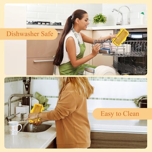 Larger Banana Slicer Egg Slicer for Hard Boiled Eggs, Stainless Steel & Aluminium Wires Strawberry slicer Multipurpose Heavy Duty Dishwasher Safe Banana Cutter slicer - Image 6