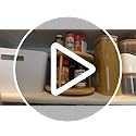 Bamboo Wooden Non-Skid Spinner for Kitchen, Pantry, Fridge, Cupboards, or Counter Organizing, Fully Rotating Organizer