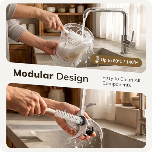 Food Processor with Two 4-Cup Bowls: 2-Speed Electric Food Chopper - Image 6