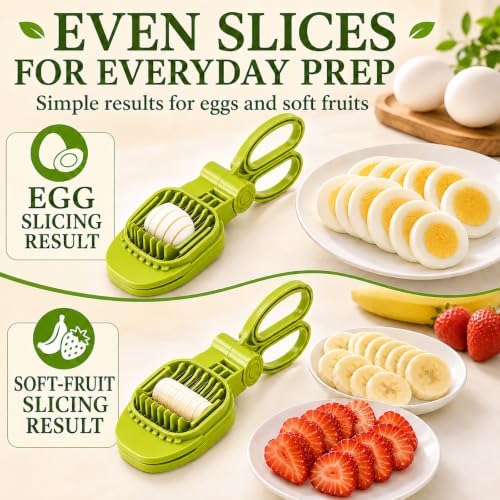 Egg Slicer for Hard Boiled Eggs with Stainless Steel Blade - Image 6