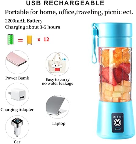 Portable Blender, Electric USB Mini Juicer Blender For Shakes and Smoothies - Image 6