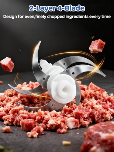 IRIITCH Food Processor with LED Timer, 800W Electric Chopper - Image 6