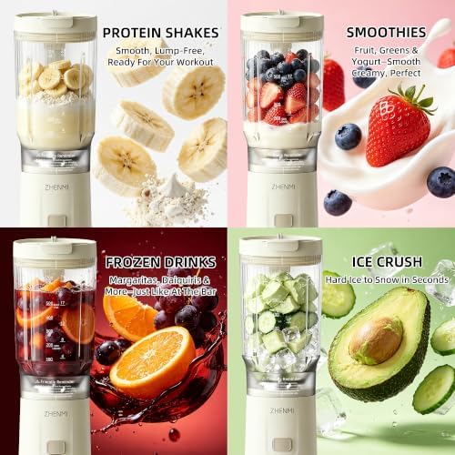 Portable Blender for Smoothies and Shakes with 24oz Blend & Go Cup - Image 6