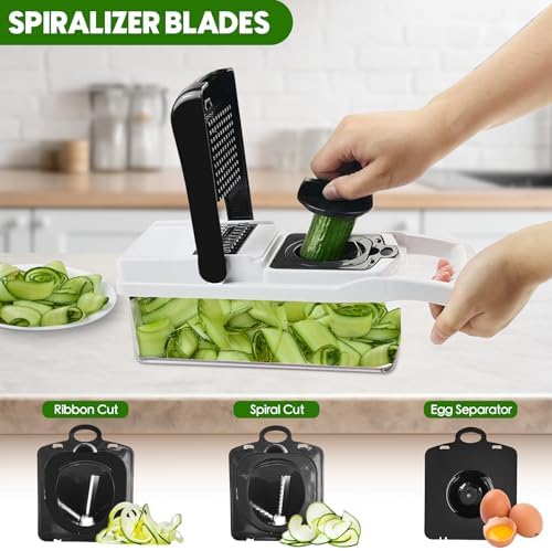 Multi 23-in-1 Pro Vegetable Chopper & Mandoline Slicer, 10 Blade-in-1 - Image 6