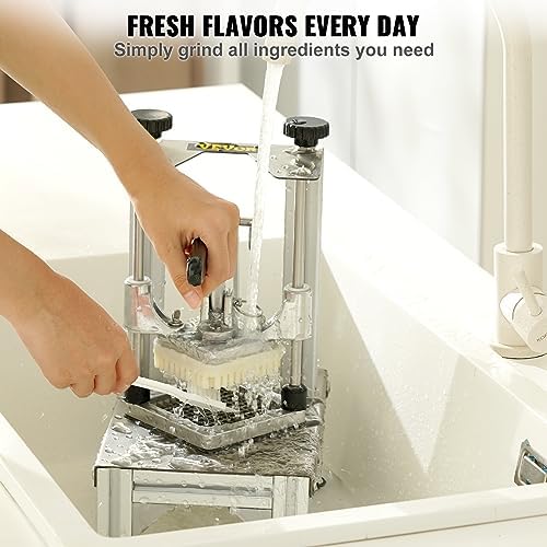 VEVOR Commercial French Fry Cutter with 4 Replacement Blades, 1/4" and 3/8" Blade Easy Dicer Chopper, 6-wedge Slicer and 6-wedge Apple Corer, Lemon Potato Cutter for French Fries with Extended Handle - Image 6