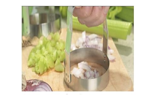 2 Set Kwik-kut Kwik Kut Plain Edge Manual Food Chopper, Stainless Steel Blade, 2.875-Inch Diameter x 3-Inches Tall, Made in The USA, A, Silver