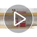Plastic Kitchen Pantry and Fridge Storage Organizer Box Containers with Hinged Lid for Shelves or Cabinets, Holds Food, Snacks, Canned Drinks, Seasoning, Condiments, or Utensils, 2 Pack, Clear