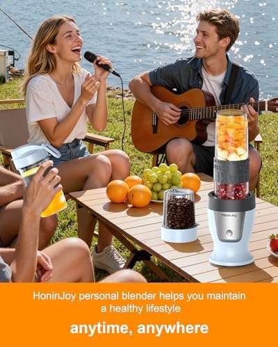 Smoothie Blender and Grinder Combo, 10-Piece Blenders Shakes - Image 6