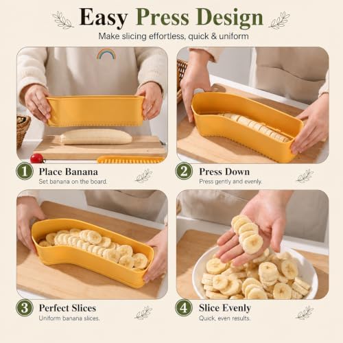 Large Banana Slicer, Strawberry and Egg Slicer, Kitchen Gadget - Image 6