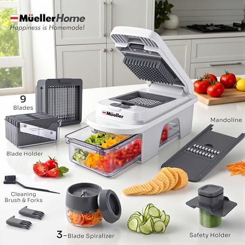 Mueller Pro-Series All-in-One, 12 Blade Mandoline Slicer for Kitchen - Image 6