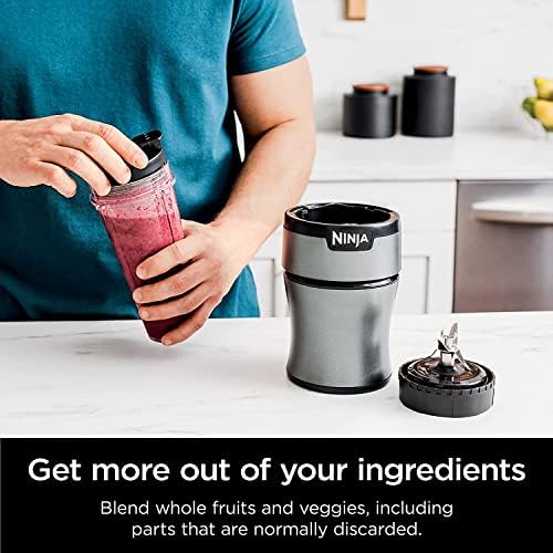 Ninja BN300 Nutri-Blender 900-Peak-Watt Personal Blender, 2 Dishwasher-Safe To-Go Cups (Renewed) - Image 5